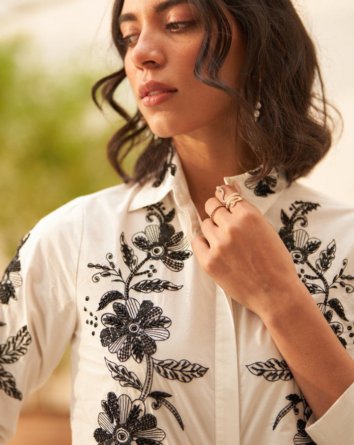 Tushita Mehta In Our Lauren Embellished Shirt