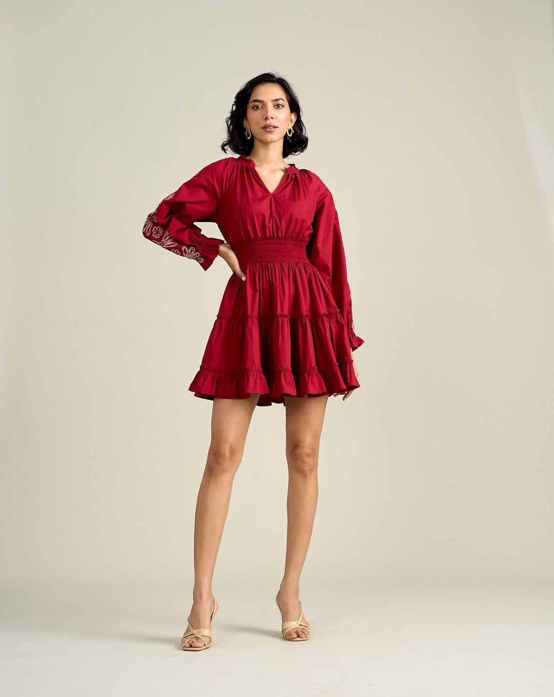 Ayushi Rajput In Our Stella Red Dress