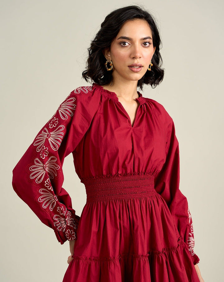 Ayushi Rajput In Our Stella Red Dress