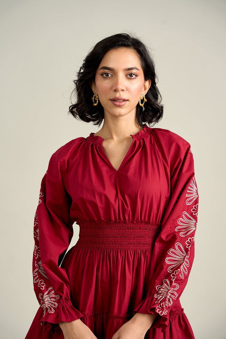 Ayushi Rajput In Our Stella Red Dress