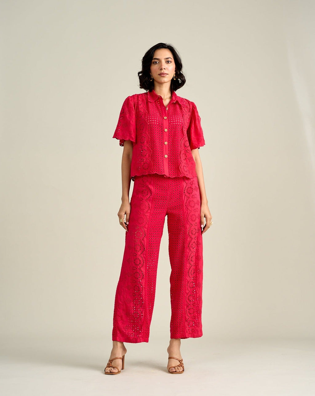 Tushita Mehta In Our Elsa Schiffli Top