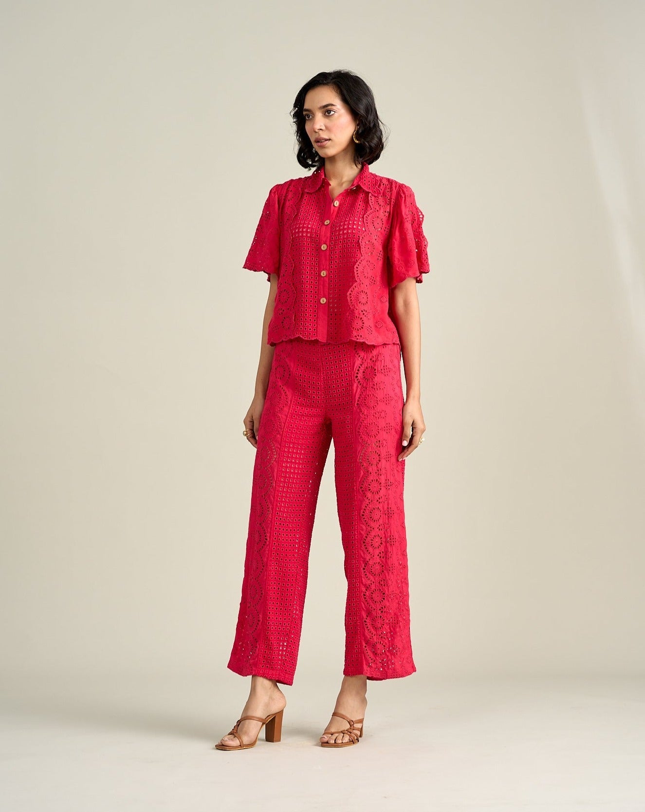 Tushita Mehta In Our Elsa Schiffli Top