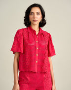 Tushita Mehta In Our Elsa Schiffli Top