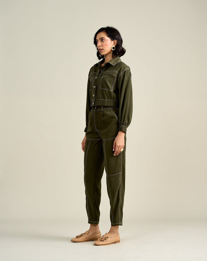 Nriti Shah In Our Emma Olive Jacket
