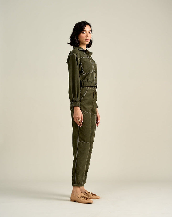 Nriti Shah In Our Emma Olive Jacket