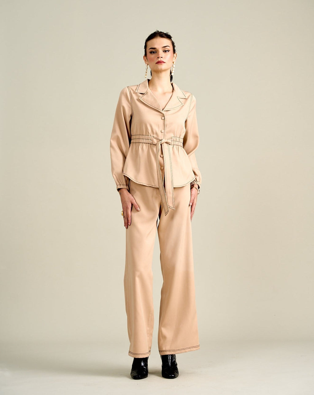 Royal Beige Jacket Top