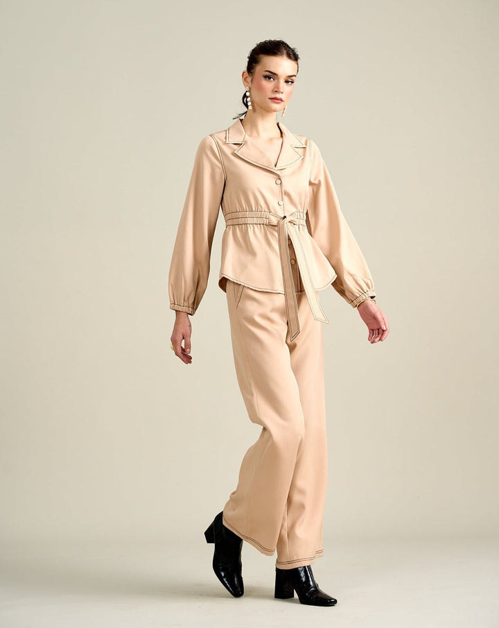 Royal Beige Jacket Top