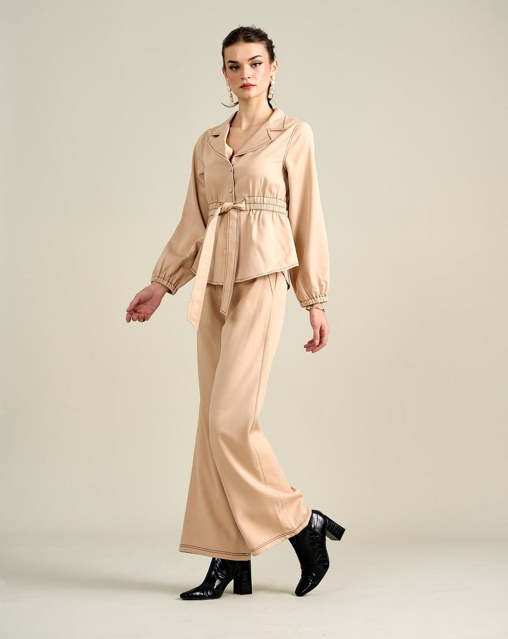 Royal Beige Jacket Top