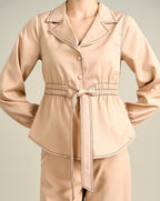 Royal Beige Jacket Top