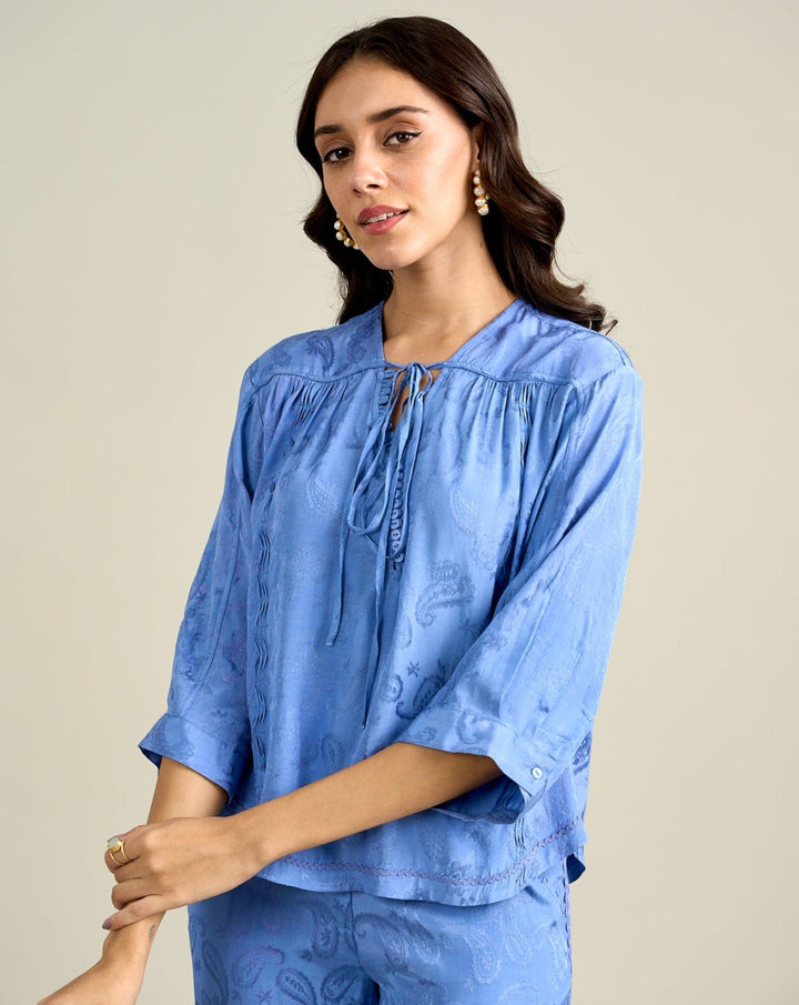 Ellie Jacquard Top