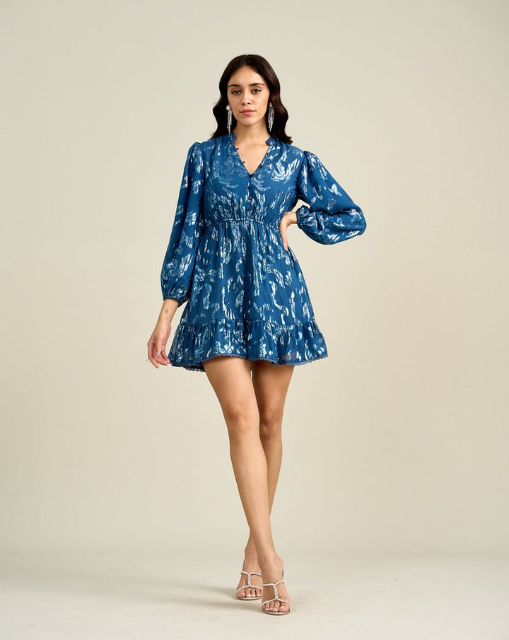 Sapphire Lurex Dress