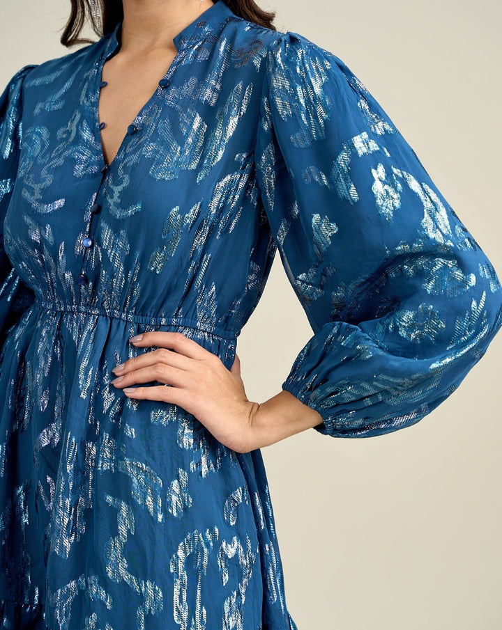 Sapphire Lurex Dress