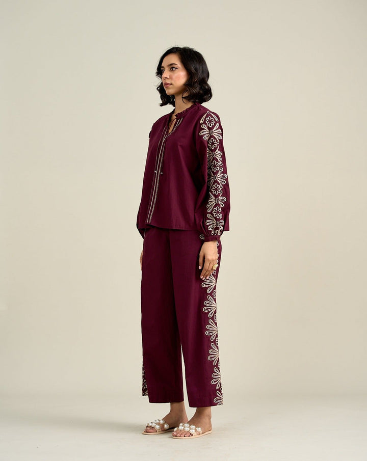 Saanchi Gilani In Our Kate Wine Top