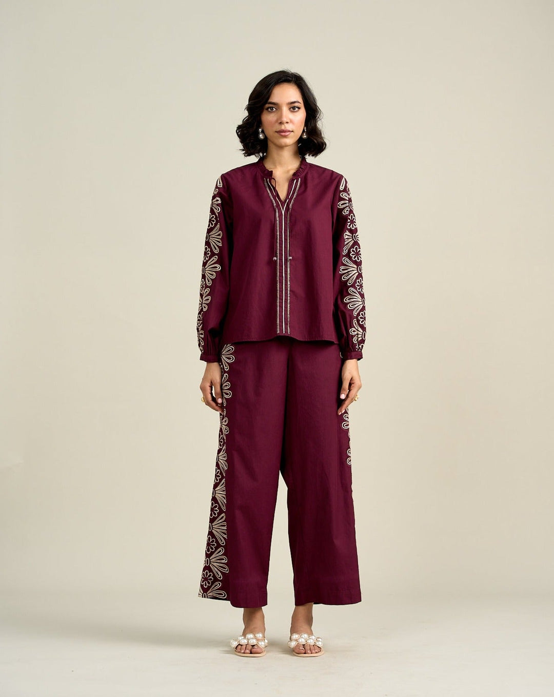 Saanchi Gilani In Our Kate Wine Top