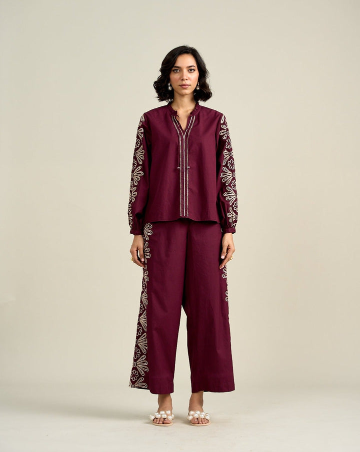 Saanchi Gilani In Our Kate Wine Top