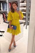 Nriti Shah In Our Thea Lime Dress