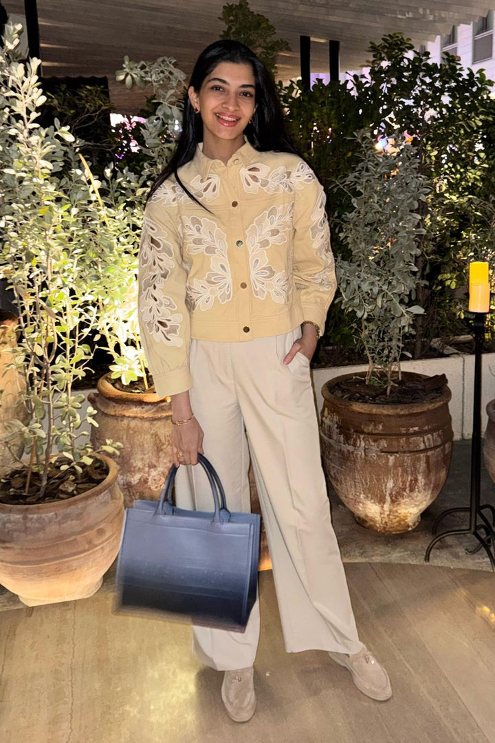 Hannah Khan In Our Cheryl Embroidered Jacket