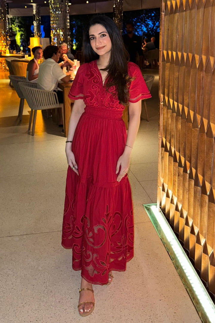 Tushita Mehta In Our Ava Red Dress
