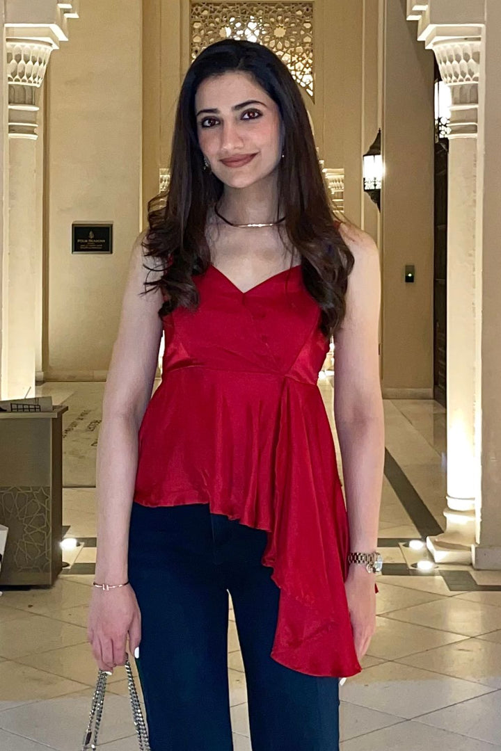 Tushita Mehta In Our Zoe Satin Top
