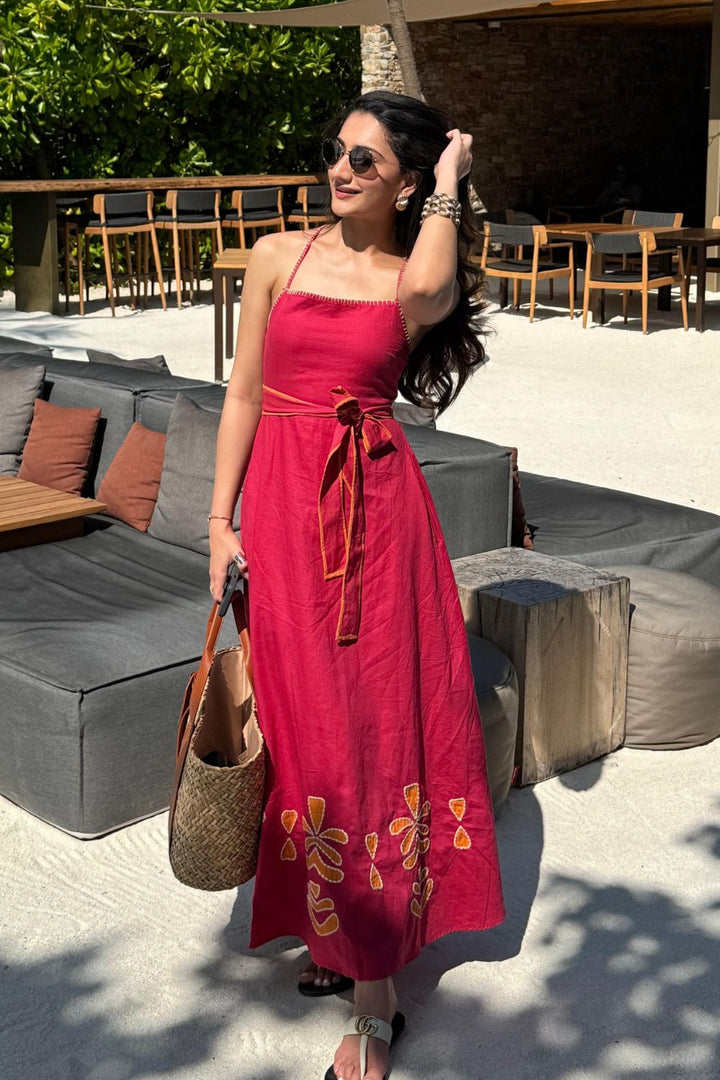 Tushita Mehta In Our Clara Linen Blend Maxi
