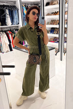 Nriti Shah In Our Adele Olive Jumpsuit