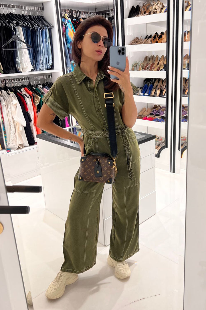 Nriti Shah In Our Adele Olive Jumpsuit