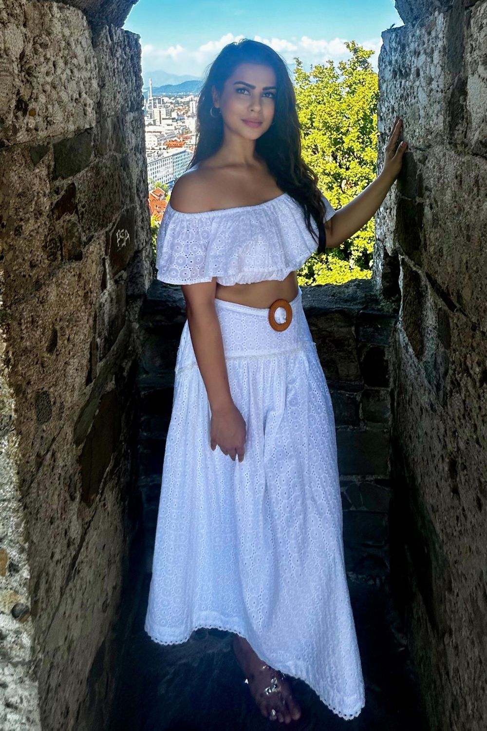 Sharmiela Mandre In Our Alice Crop Top