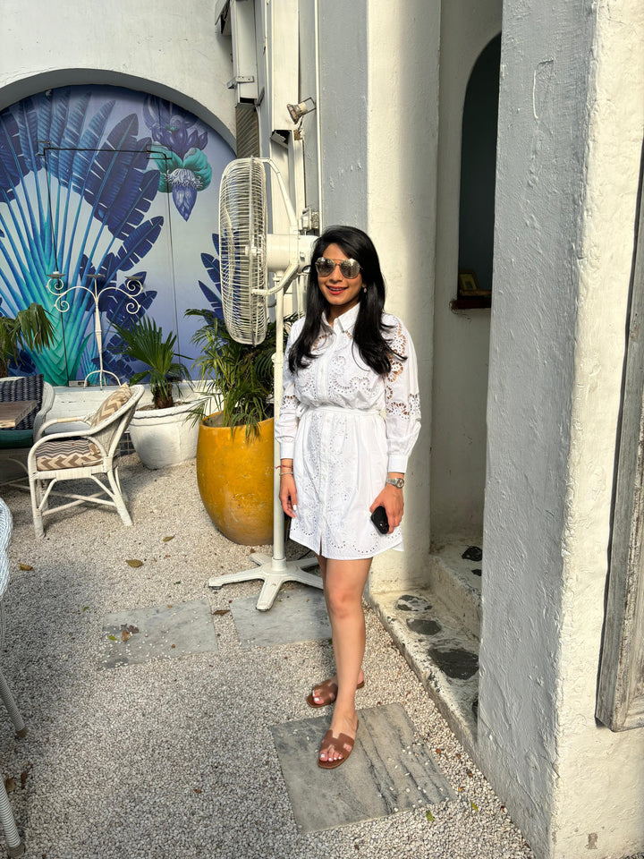 Paige Cut-Work Dress