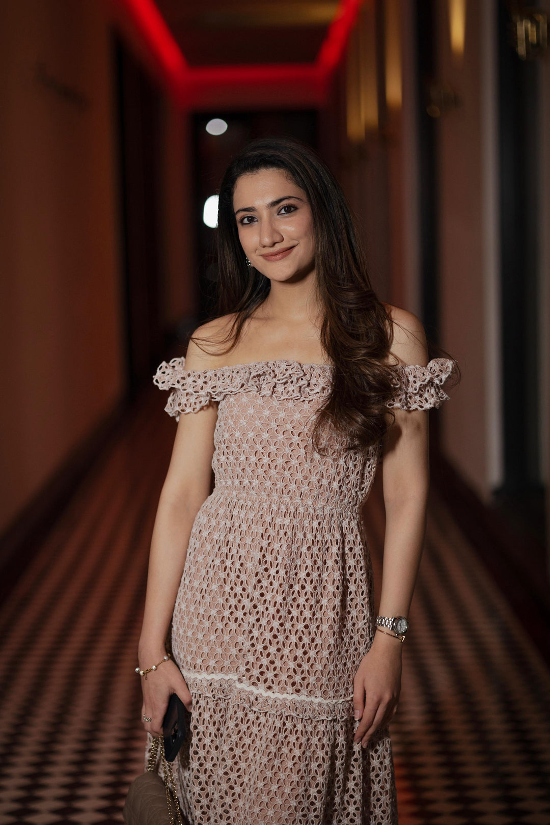 Tushita Mehta In Our Elsa Schiffli Dress