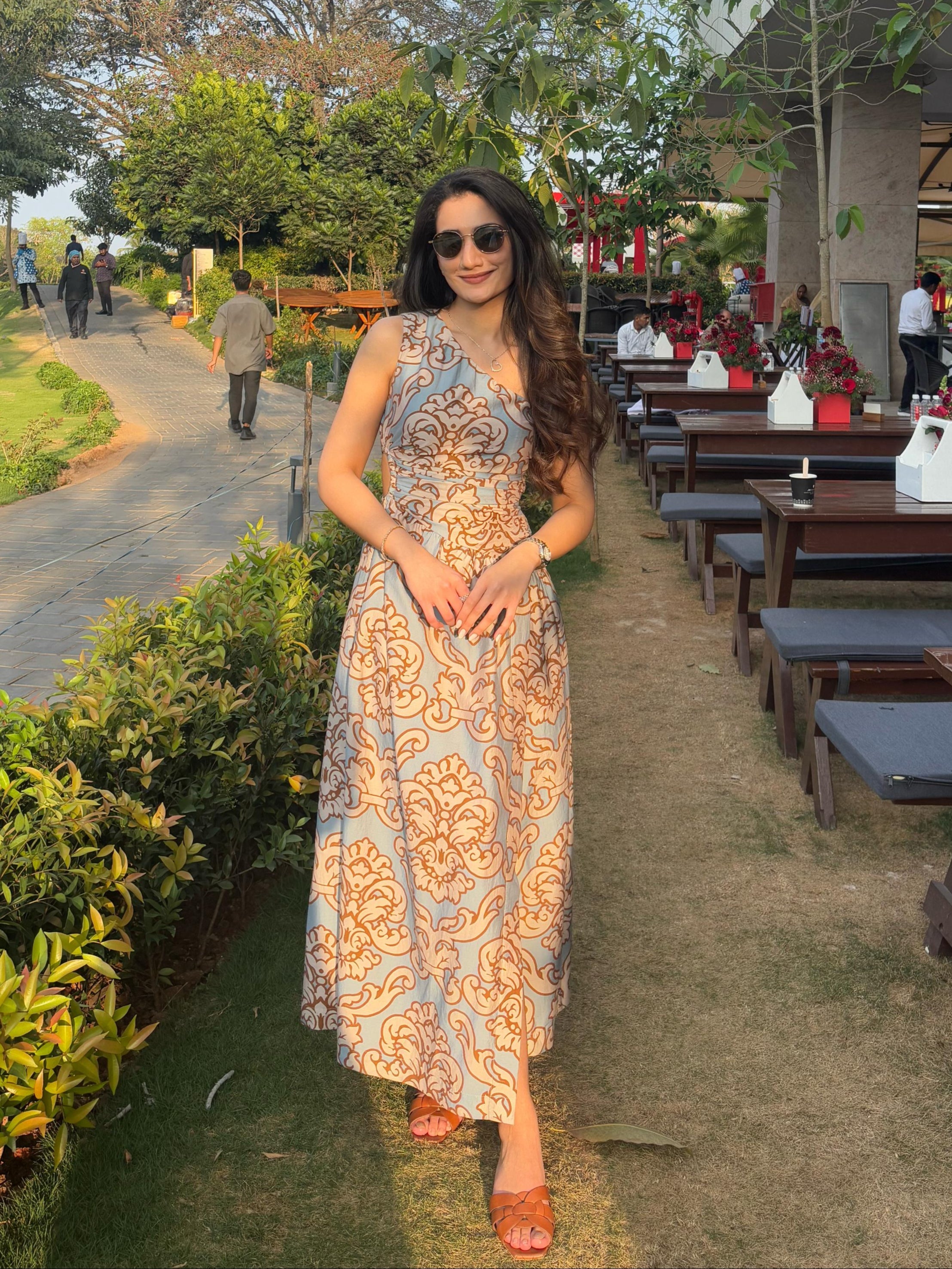 Tushita Mehta in our Kiara Printed Dress