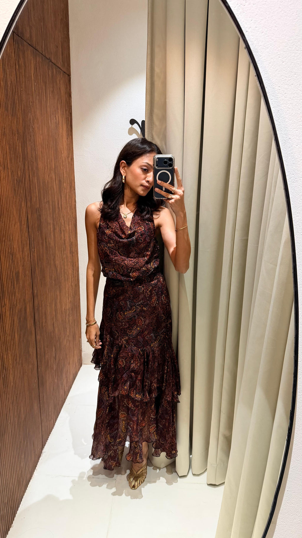 Ayesha Amin Nigam in our Sharon Cowl Neck Top