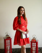 Dipti Dhillon In Our Thea Red Dress