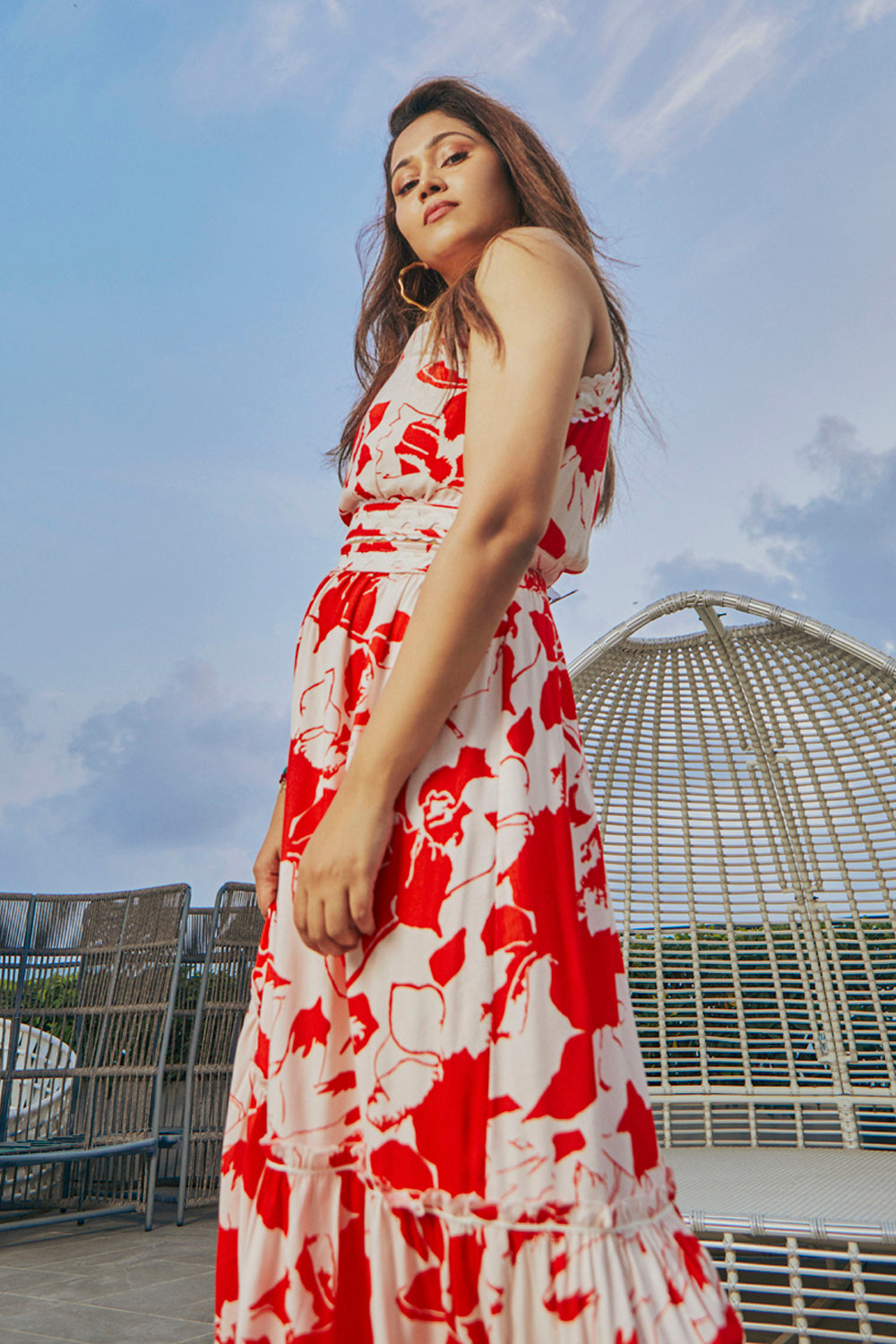 Sanjan Batra In Our Lina One Shoulder Top